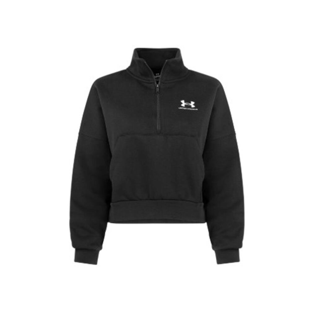 Under Armour Women's Icon Fleece Half-Zip Pullover Black Size 2XL